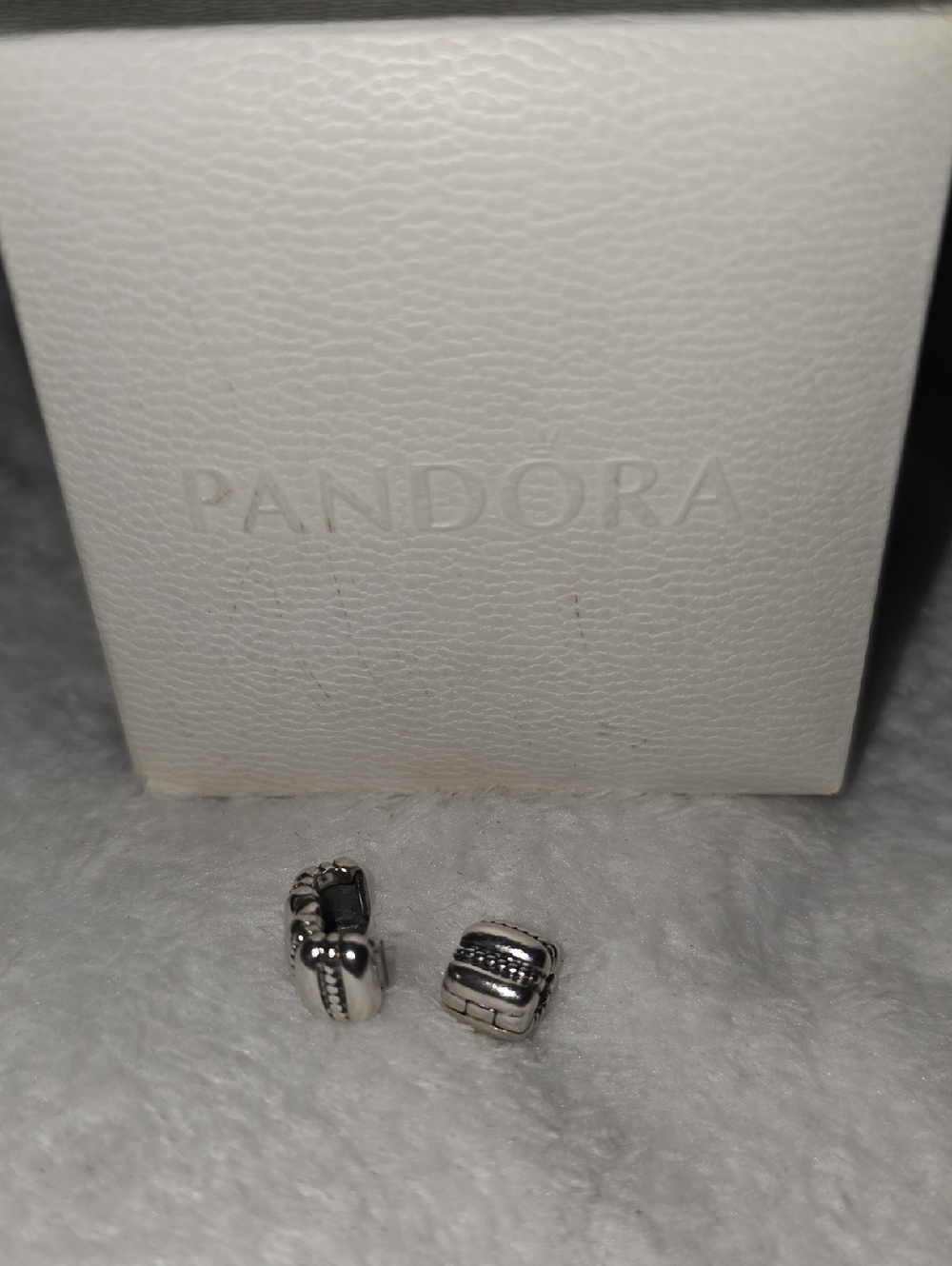 Pandora Silver Macaron Charm Pair